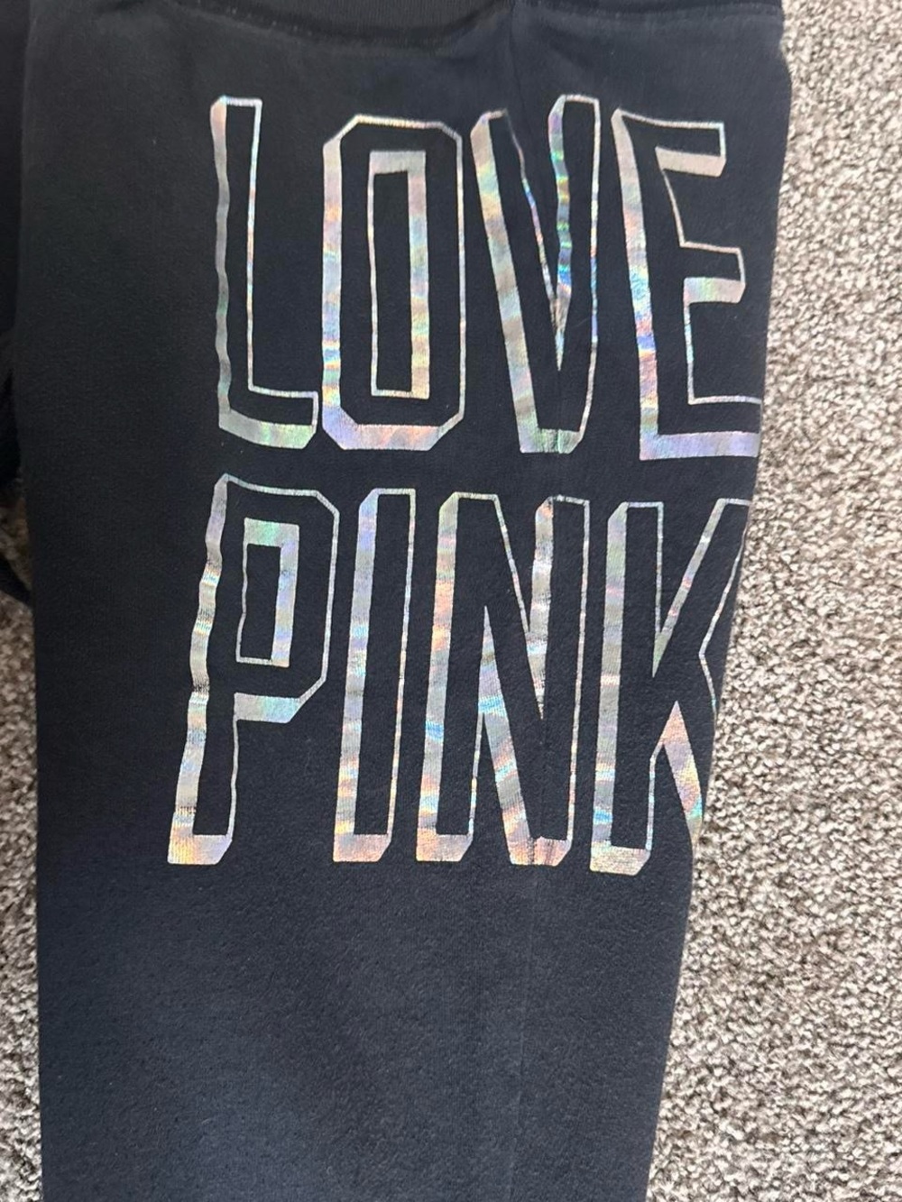 ❌SOLD❌PINK VS Vintage Y2K Flare Sweatpants - Picture 8 of 11